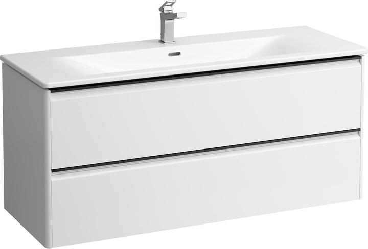Laufen Palace Set, washbasin, 1 tap hole, overflow, incl. base washbasin substructure, 2 drawers, 12