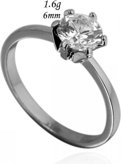Hermex Gold Ring RGP mit Zirkonia - Silbrig Gr. 60 (60)