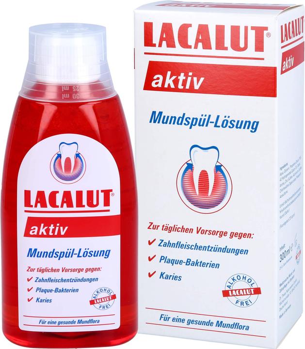 Actual product image Dr. Theiss Lacalut active mouth rinse, 300 ml solution (300 ml, Mouthwash)