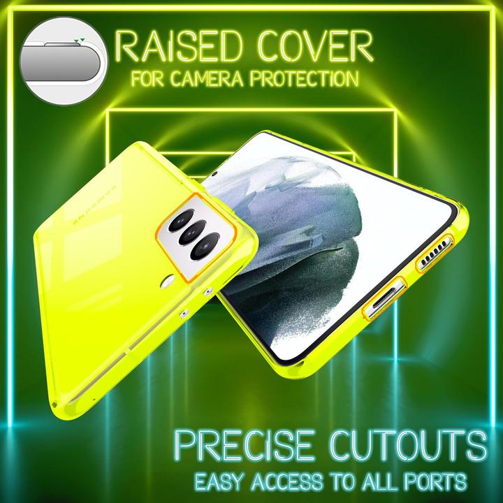 Actual product image Nalia Clear Neon Cell Phone Case (Samsung Galaxy S21)