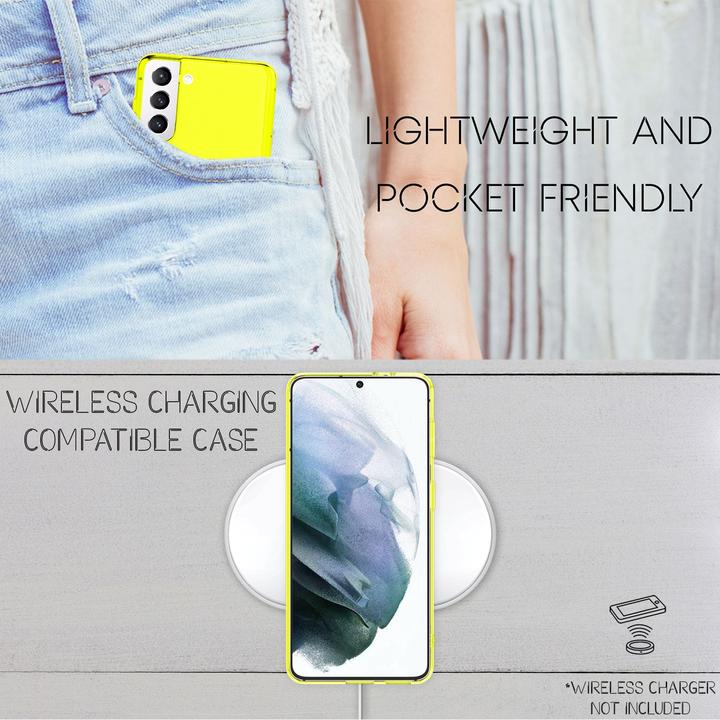 Actual product image Nalia Clear Neon Cell Phone Case (Samsung Galaxy S21)