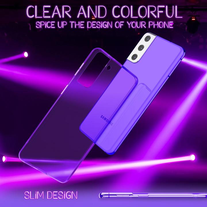 Actual product image Nalia Clear Neon Cell Phone Case (Samsung Galaxy S21)