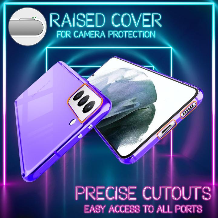 Actual product image Nalia Clear Neon Cell Phone Case (Samsung Galaxy S21)