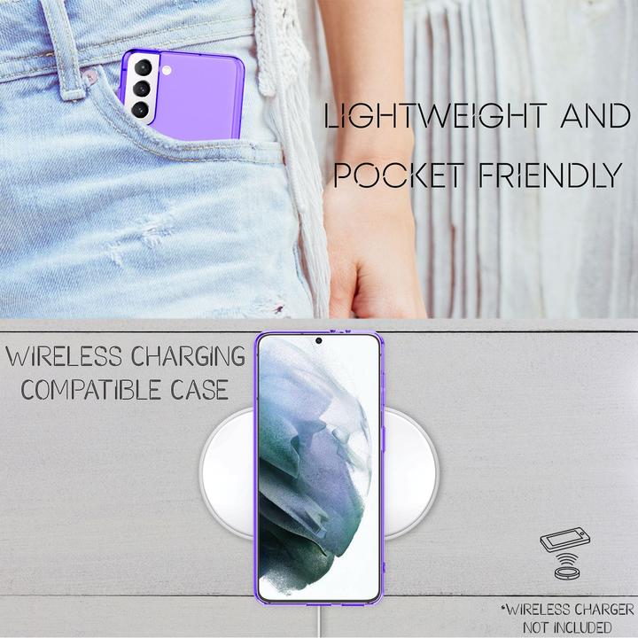 Actual product image Nalia Clear Neon Cell Phone Case (Samsung Galaxy S21)