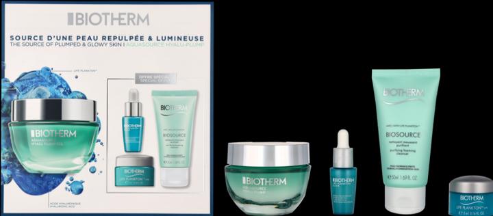 Image du produit Biotherm Aquasource Hyalu Plump Routine Set Life Plankton Elixir 7ml + Aquasource Gel 50ml + Life Plankton Ey (Set soin du visage)