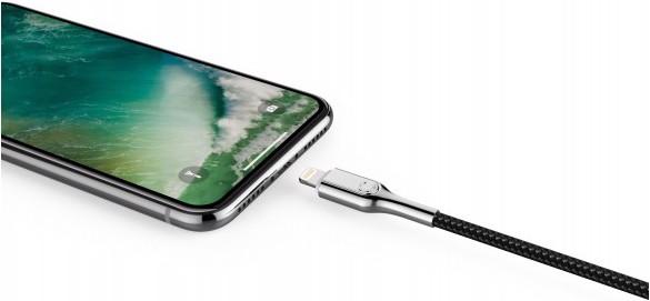 Image du produit Cygnett Câble blindé Lightning vers USB-C 2M - Noir (2 m, USB 3.0, 30 W)