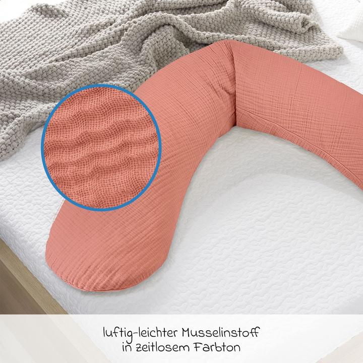 Produktbild Theraline Stillkissen Ersatzbezug für Stillkissen Das Original - Musselin (190 cm)