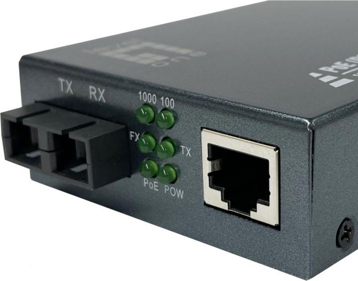 Actual product image LevelOne Converter GVT-2014 10/100/1000T>RJ45 to PSE (Media converter)