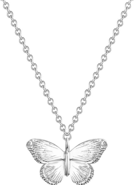 Glanzstücke München Damen Schmetterling Sterling Silber silber 40,5 cm Basiskette + 5,0 cm Verlängerung - 28685 (Sterling Silber, 40.5 cm)