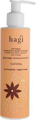Image du produit Hagi Yogourt corporel probiotique naturel à l'orange épicée avec probiotiques, extrait et huile (Lotion pour le corps, 200 ml)