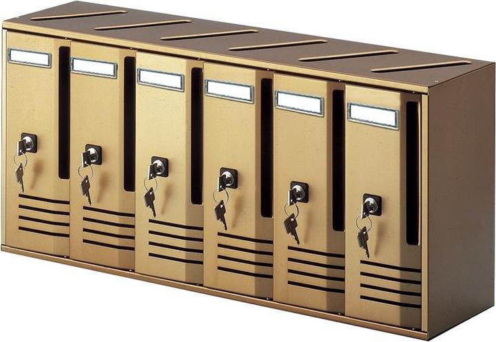 Image du produit Alubox 20C6/BR Boîte aux lettres Bronze Boîte aux lettres murale Aluminium