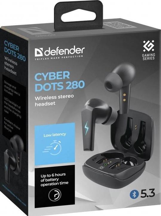 Produktbild Defender CYBERDOTS 280 kabellose Gaming-In-Ear-Kopfhörer (Kabellos)
