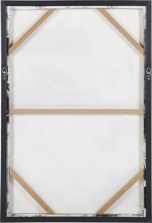 Produktbild Beliani Leinwandbild weibliches Gesichtsmotiv 63 x 93 cm grau ERRANO (63 x 93 cm)