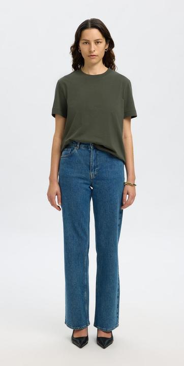 Actual product image Selected Femme Slfessential Ss Boxy Tee Noos (L)
