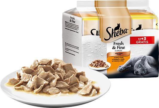 Produktbild Sheba Fresh & Fine in Sauce (Adult, Senior, 15 Stk., 750 g)