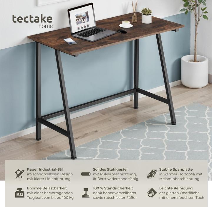 Actual product image tectake Bureau Newton (100 x 50 x 77 cm)