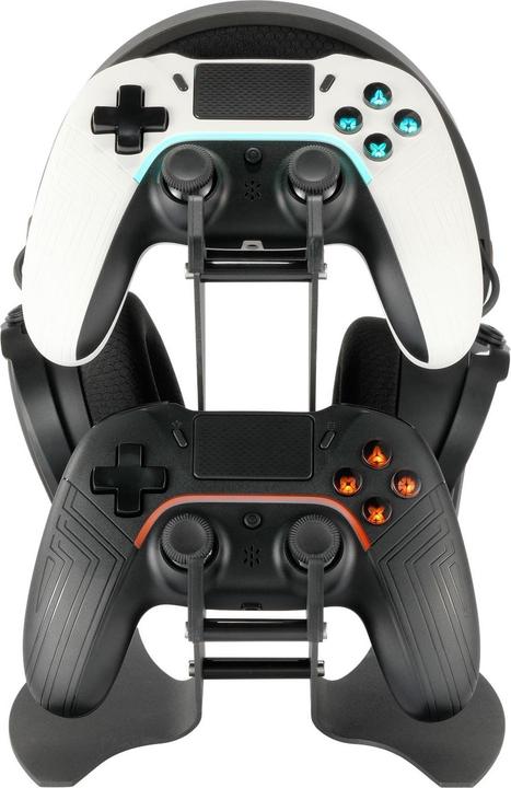 Produktbild Deltaco Gaming Dual Controller- & Headsetständer (Switch, PS5, PS4, Android, iOS, Mac, PC, PS3, PS4 Pro, Switch Lite, Switch OLED, Xbox Series X, Xbox Series S, Xbox One S, Xbox 360)
