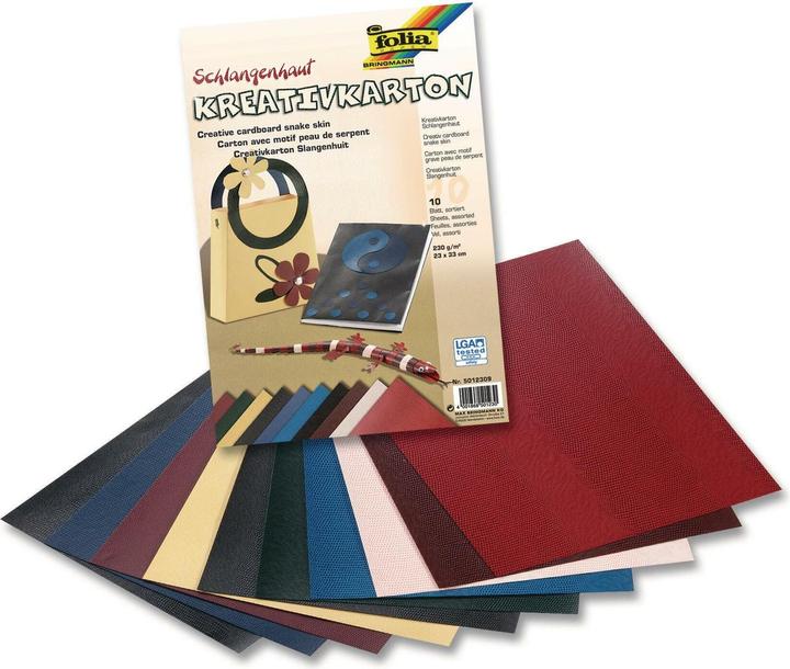 Produktbild Folia Kreativkarton Schlangenhaut (230 g/m², 10 x)