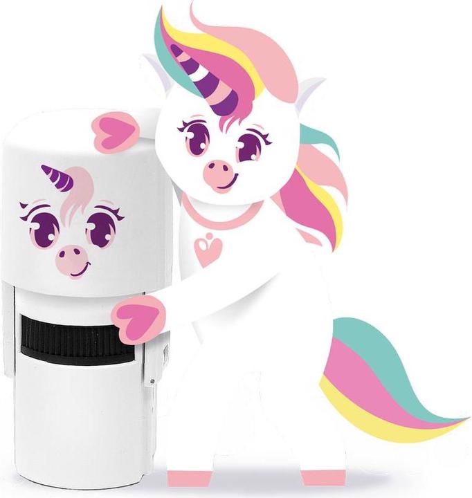 Produktbild Colop Motivstempel + Handseife Cleany UNICO Löwe, Weiss