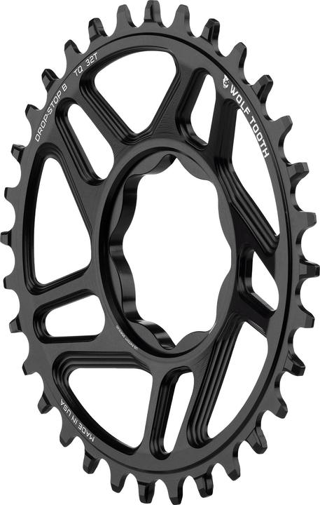 Produktbild Wolf Tooth TQ Direct Mount Kettenblatt, 12-fach, 32 Z., Drop-Stop B, black (32)