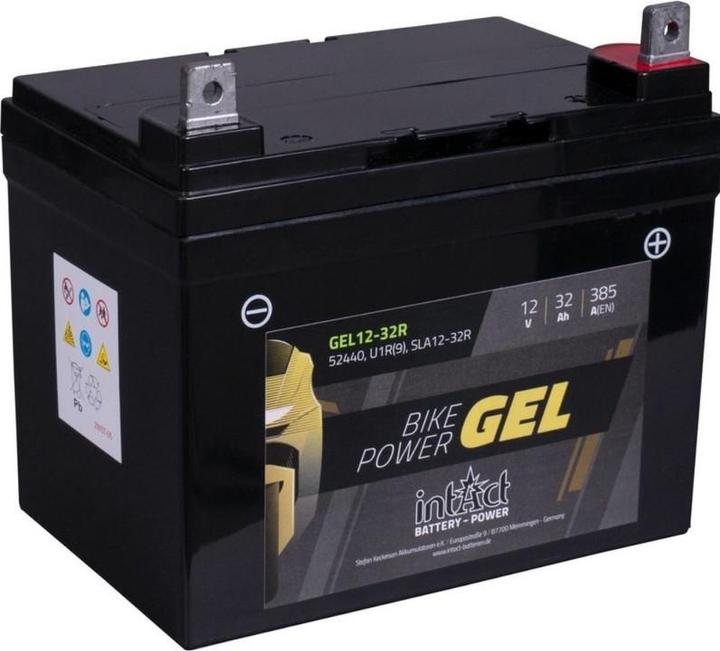 Image du produit Intact GEL12-32R Bike-Power GEL 32Ah batterie moto (DIN 52440) U1R(9) SLA12-32R (12 V, 32 Ah)