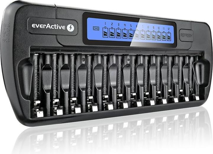 Produktbild Everactive 1-12 AA / AAA battery charger with LCD display (1 Stk., AAA, AA, Ladegerät ohne Akku)