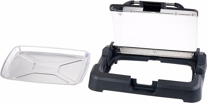 Produktbild Rosenstein & Söhne XL-Tischgrill mit Glasdeckel & Keramik-beschichteter Grillplatte