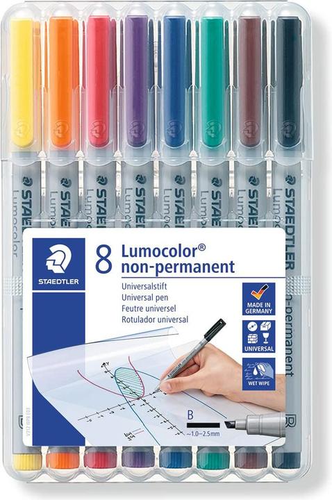 Actual product image Staedtler Lumocolor non-permanent (Multicoloured, 2.50 mm, 8 x)