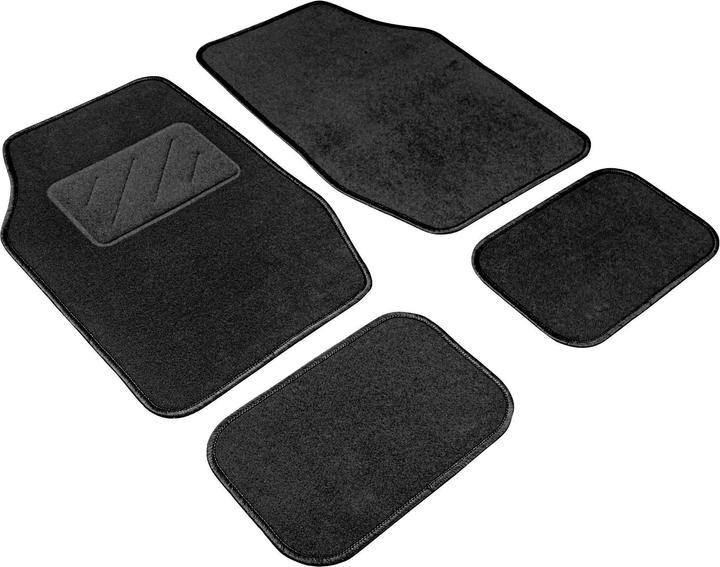 CarComfort AutoTeppich Smart, Universal Fumatten-Set 4-teilig anthrazit (2 Vordermatten + 2 Rückmatten)