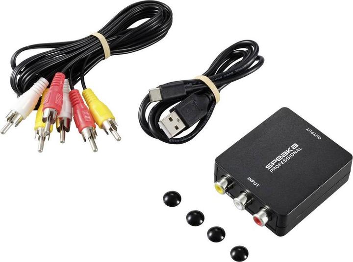 Image du produit SpeaKa Professional Convertisseur AV (Commutateur audio, Commutateur vidéo)
