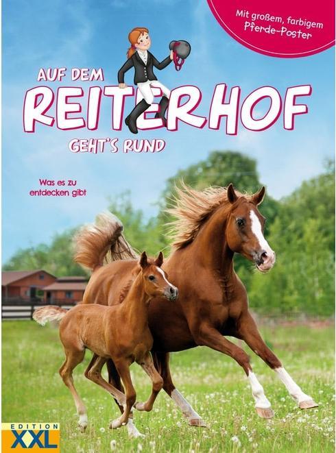 Produktbild Auf dem Reiterhof geht's rund - mit grossem, farbigem Pferde-Poster (Deutsch, 2022)