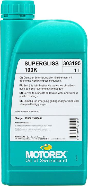 Actual product image Motorex Supergliss 100K (1000 ml, Universal Lubricant)