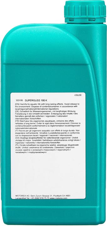 Actual product image Motorex Supergliss 100K (1000 ml, Universal Lubricant)