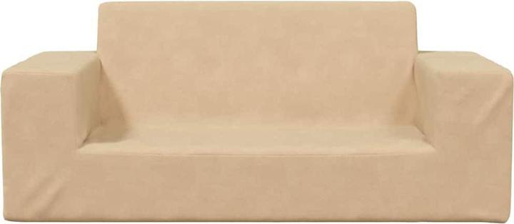 Produktbild VidaXL Kindersofa 2-Sitzer Creme Weich Plüsch (Kindersofa)