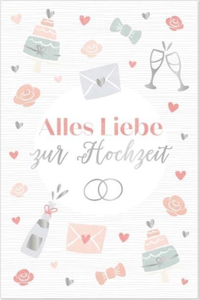 Image du produit Artebene Glückwunschkarte Alles Liebe zur Hochzeit -