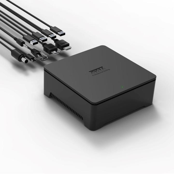 Produktbild Port Designs DOCKING UNIVERSAL OFFICE 901908 2 X 2K-EU, USB-A/USB-C (USB-A, USB-C, 8 Ports)