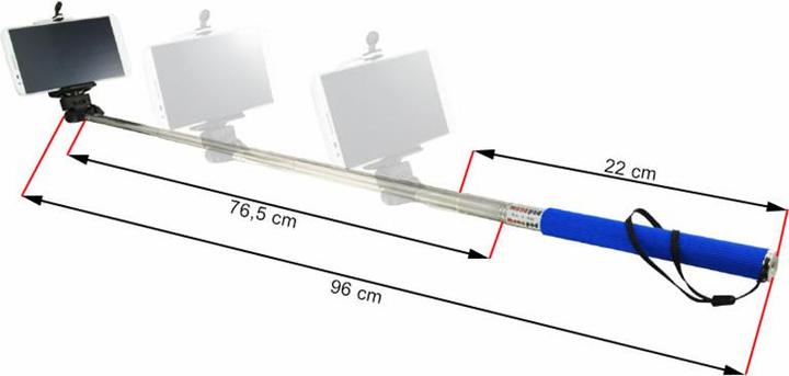Immagine prodotto Hermex Selfie Stick VERDE per Apple iPhone e smartphone Android