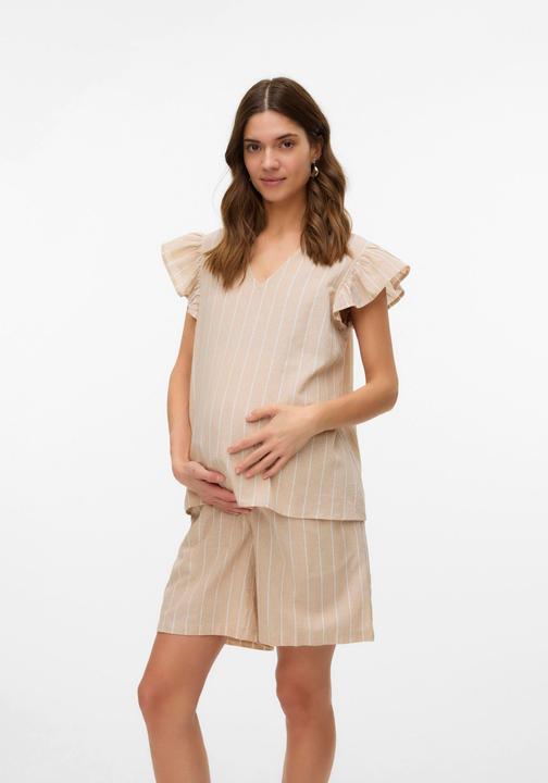 Produktbild Mamalicious Normal geschnitten V-Ausschnitt Top Bluse (L)