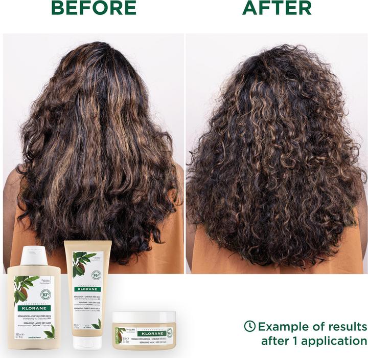 Produktbild Klorane Reparierendes Shampoo mit BIO-Cupuaçu (200 ml, Flüssiges Shampoo)