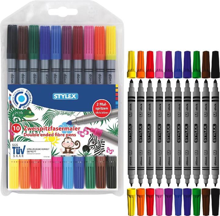 Produktbild Stylex Fasermalstifte (Mehrfarbig, 10 x)