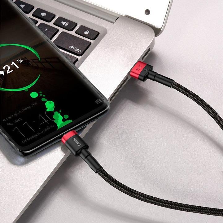 Image du produit Baseus Cafule HW Quick Charging Data cable USB Double-sided Blind Interpolation For Type-C 40W 1m Gray b... (1 m, USB 3.2 Gen 2, 40 W)