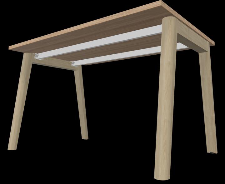 Actual product image Narbutas Nova Wood desk (1200 x 800 x 740 mm)