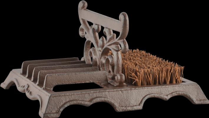 Actual product image Esschert Design Shoe brush with scraper (1 x)