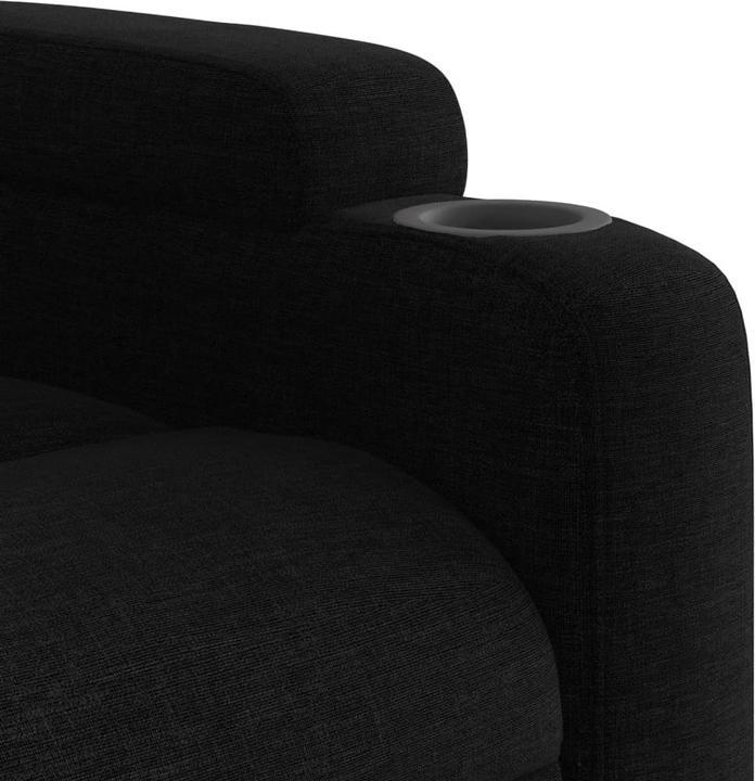 Produktbild VidaXL Massagesessel Schwarz Stoff,Farbe: Schwarz,Material: Stoff