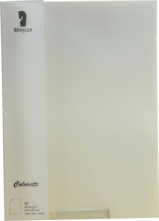 Image du produit Magni 220701512 - Coloretti papier à lettres, 80g/m², DIN A4, crème, 10 feuilles (1 pcs)