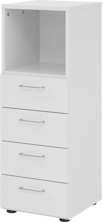 Produktbild Regal 3OH, 4 Schübe, BS Grau/Grau