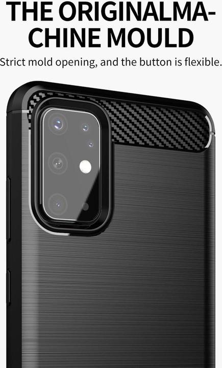 Produktbild Cadorabo TPU Ultra Slim carbon edelstahl Kombi Cover (Samsung Galaxy S20+)