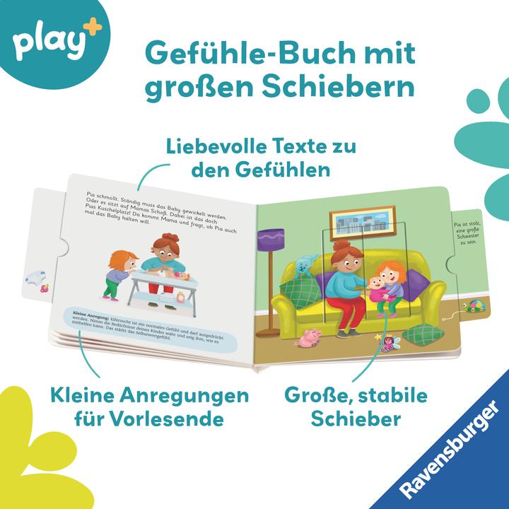 Produktbild Ravensburger play+ Mein erstes Schiebebuch: Gefühle (Deutsch)