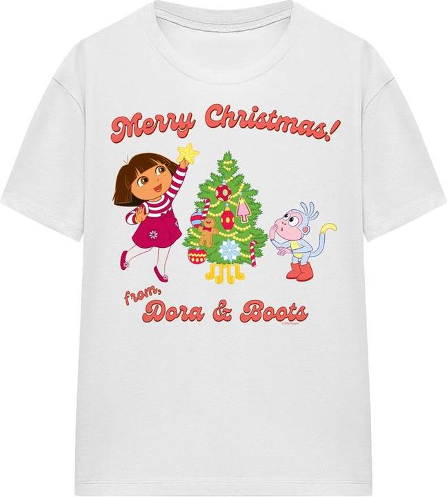 Dora The Explorer Happy Holidays TShirt (M)