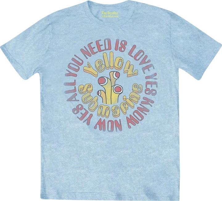 The Beatles Erwachsene Yellow Submarine All You Need Is Love Vintage TShirt